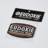 Eudoxie Pastel Motorcycle Rider Logo Iron-On Patch