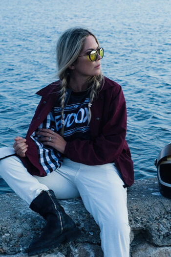 Eudoxie Lili Bordeaux Motorrad Windjacke Retro Reflektierende Wasserdichte Motorrad Roadtrip Plaid Futter