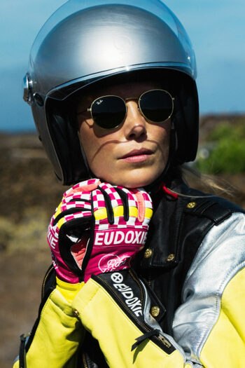 Eudoxie Gant Pop Moto Femme Rose Ce Homologue Motarde