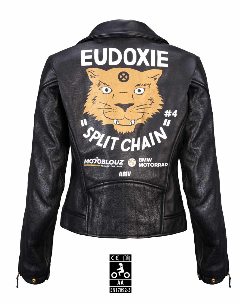 veste cuir moto femme eudoxie split chain 4