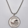 silver motorcycle medallion bonnie eudoxie