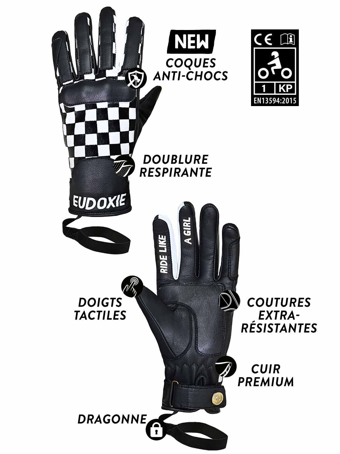Quelle norme pour mes gants de moto femme ? - Les Bikeuses