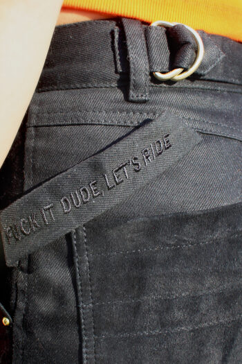 Pantalon Moto Femme Cargo Eudoxie Fuck It Dude Lets Ride