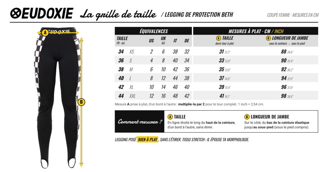 Grille de taille Legging de protection Beth Eudoxie