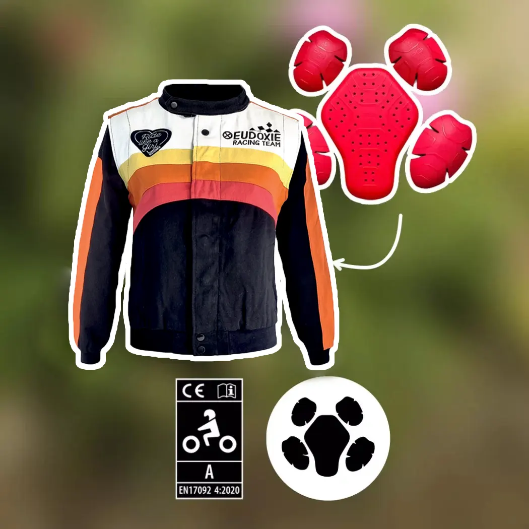 veste moto sunrise eudoxie