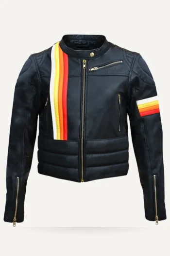 Lederjacke im Motorradstil - Mona Sunrise