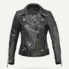 AA-geprüfte Damen-Leder-Motorradjacke - Amy