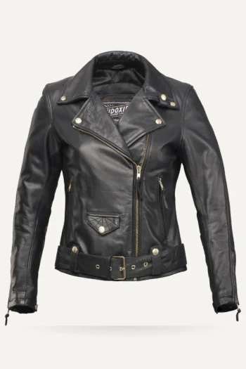 AA-geprüfte Damen-Leder-Motorradjacke - Amy